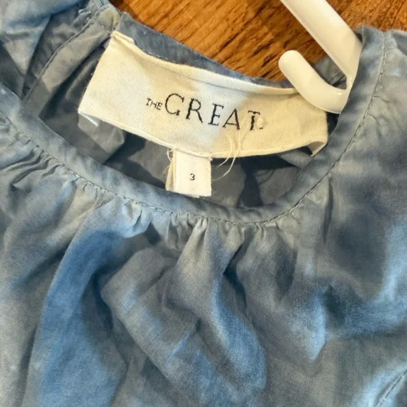 THE GREAT. Denim Blue Midi Dress - Picture 5 of 5